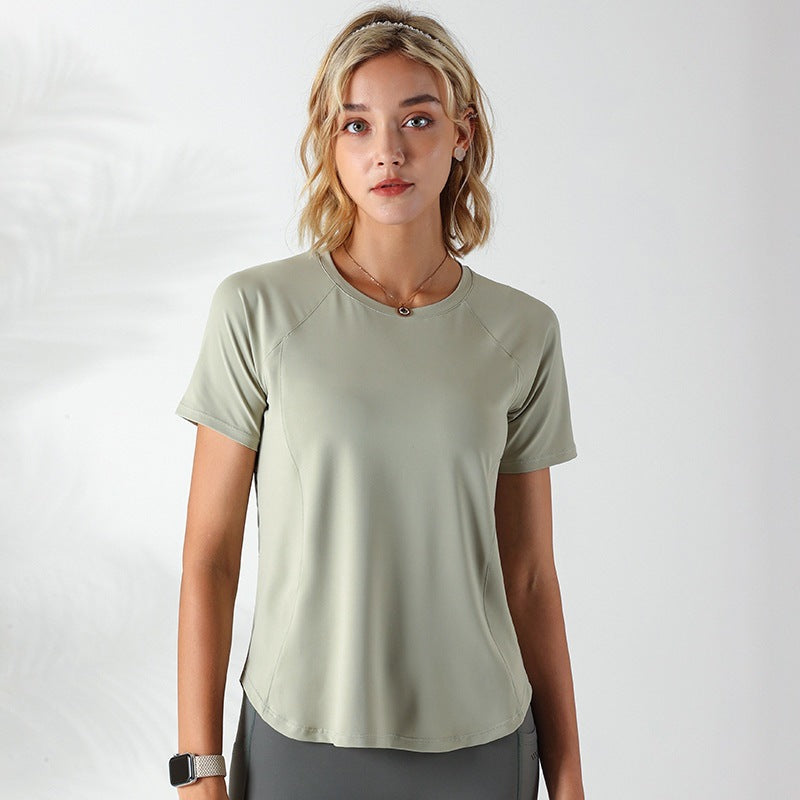 Women's Quick-drying Mesh Stitching Workout Top