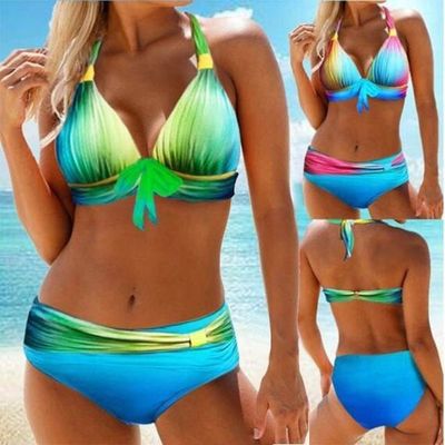 Women's Gradient sexy slim hot spring bathing suit