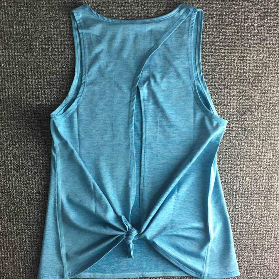 Women Backless Yoga Tank Top Shirt