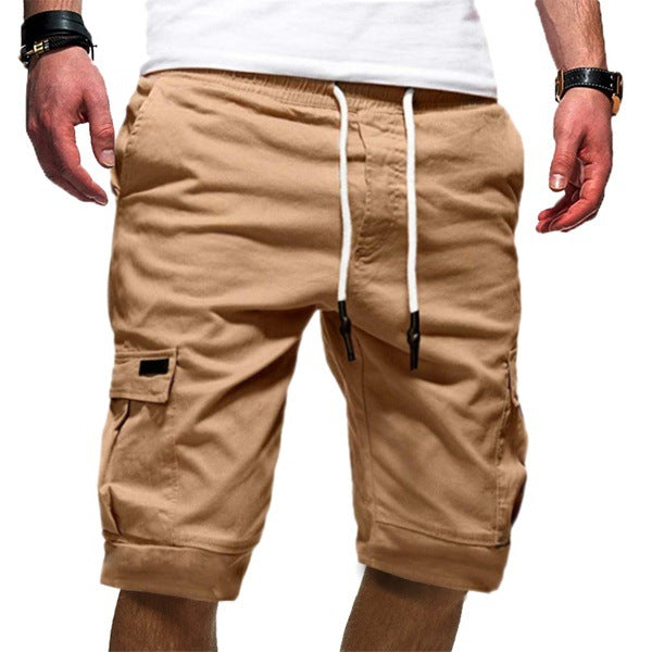 Men's Military-Combat Style Jogger Cargo Shorts