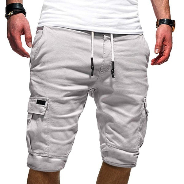 Men's Military-Combat Style Jogger Cargo Shorts