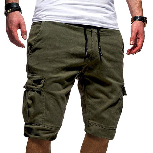 Men's Military-Combat Style Jogger Cargo Shorts