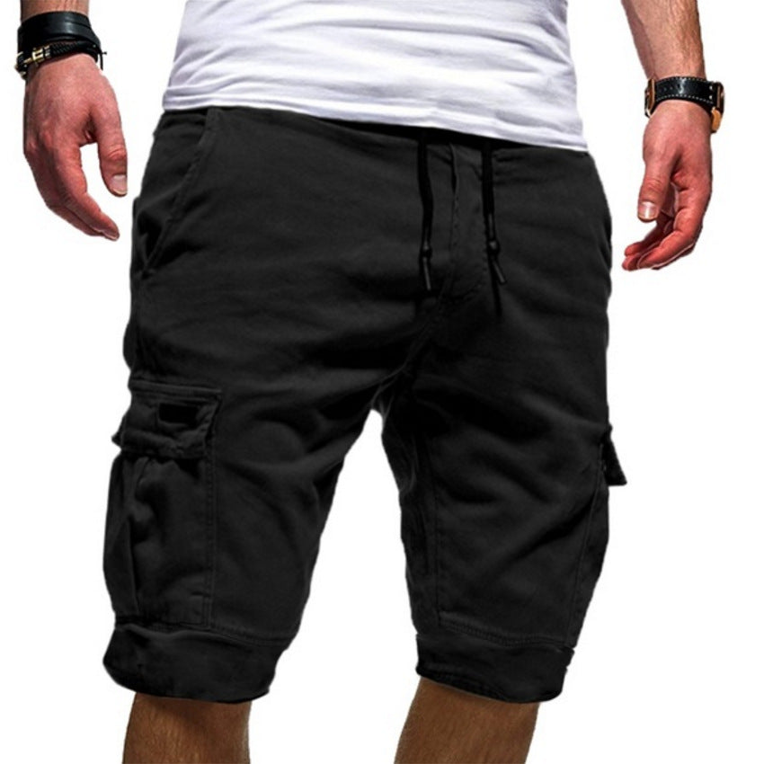 Men's Military-Combat Style Jogger Cargo Shorts