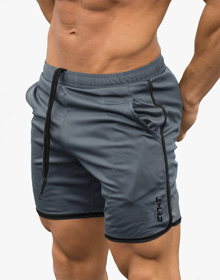 Men's quick-dry bodybuilding sport shorts