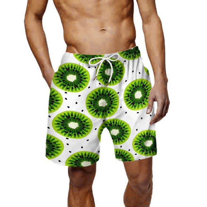 Men's 3D Fruit Print Shorts