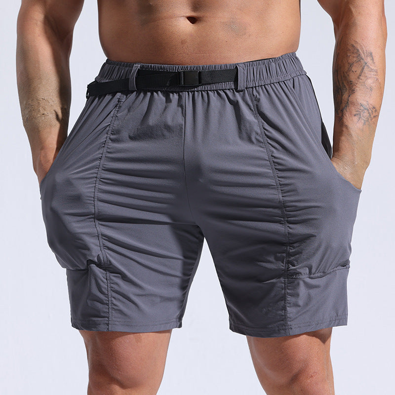 Men's Athletic Shorts With Pockets And Elastic Waistband