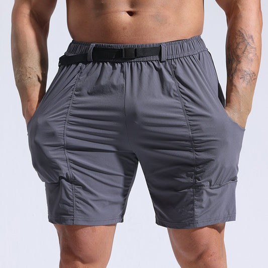 Men's Athletic Shorts With Pockets And Elastic Waistband