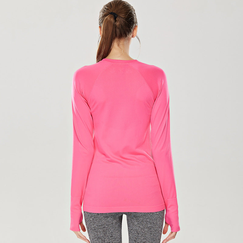 Women's long sleeve yoga workout shirt