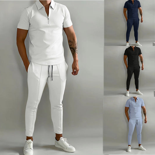 Men's Summer Popular Slim Casual Sports Suit