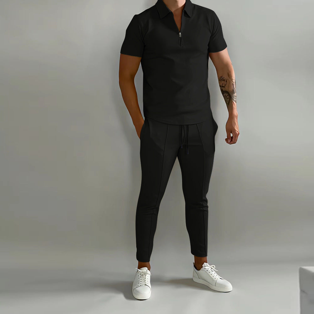 Men's Summer Popular Slim Casual Sports Suit