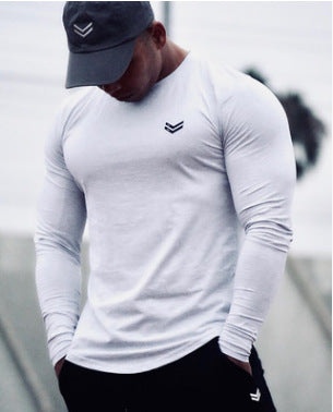 Men's Long Sleeve Quick-Dry Workout Performace Shirt