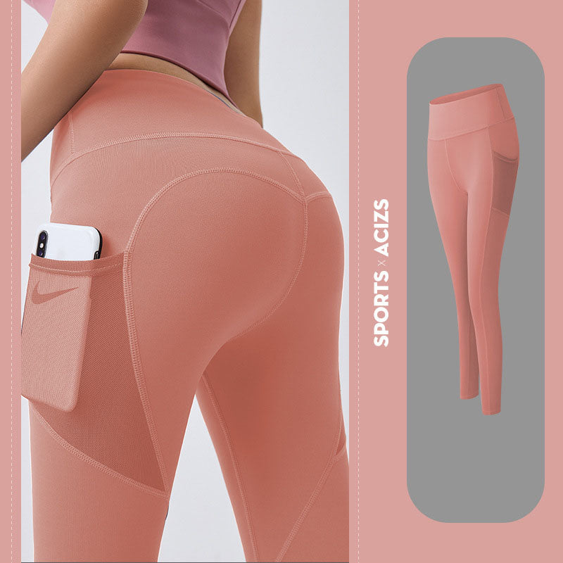 Women's Sculpting Yoga Pants With Side Pockets