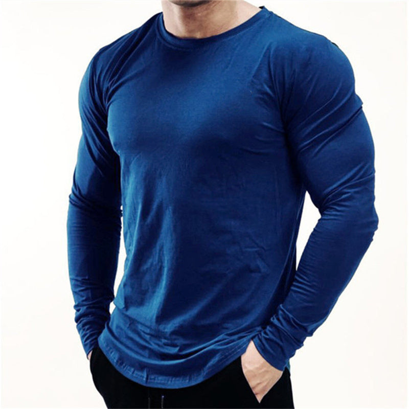 Men's Long Sleeve Quick-Dry Workout Performace Shirt