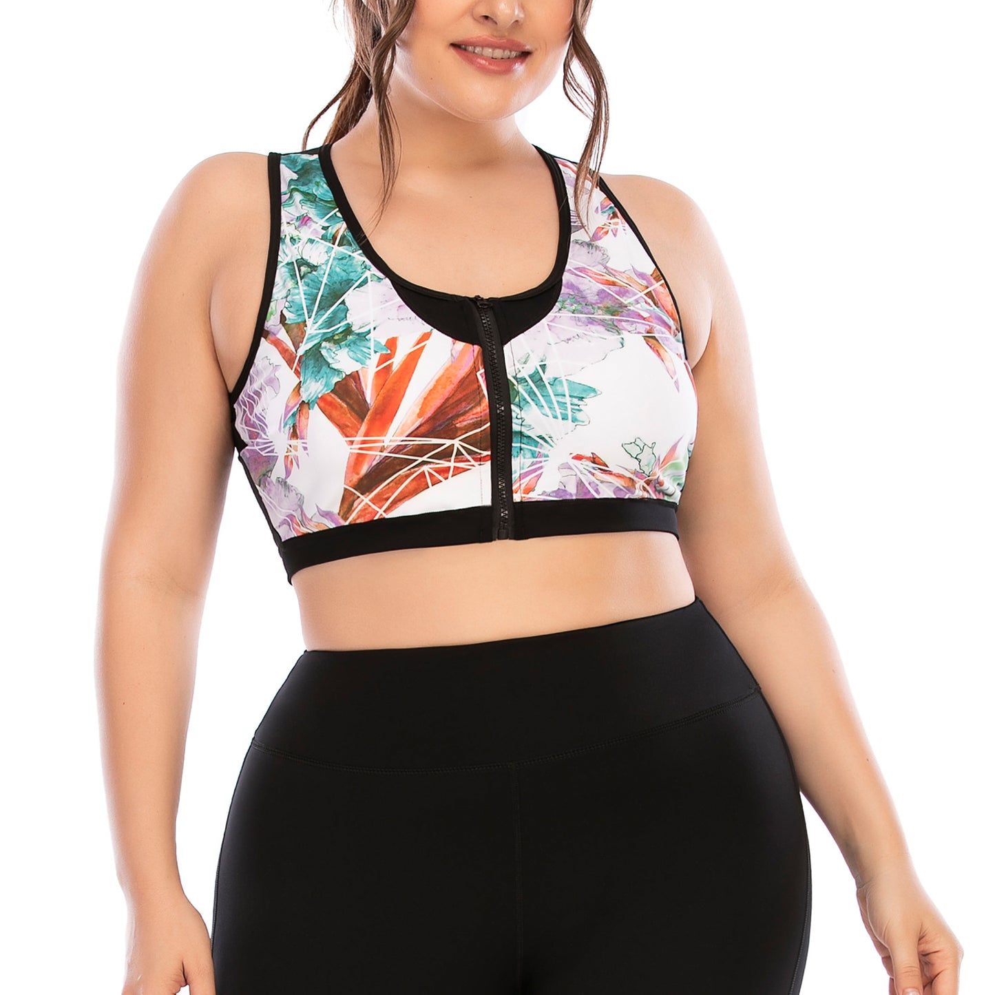 Women's Plus Size Yoga Sports Set With Performance Sports Top