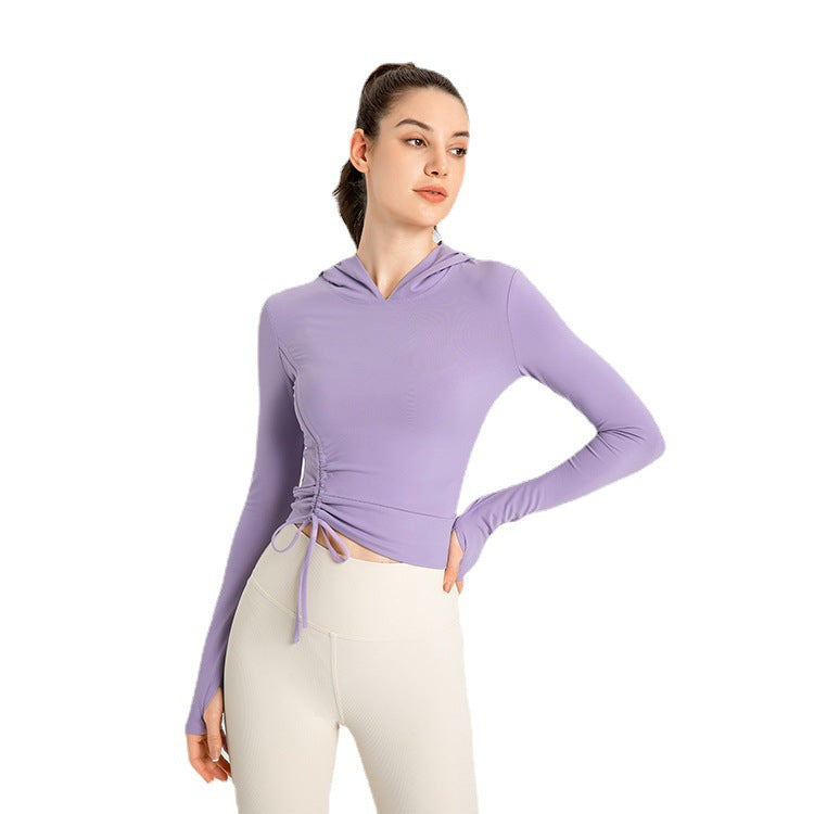 Women's slim-fitting running yoga workout top