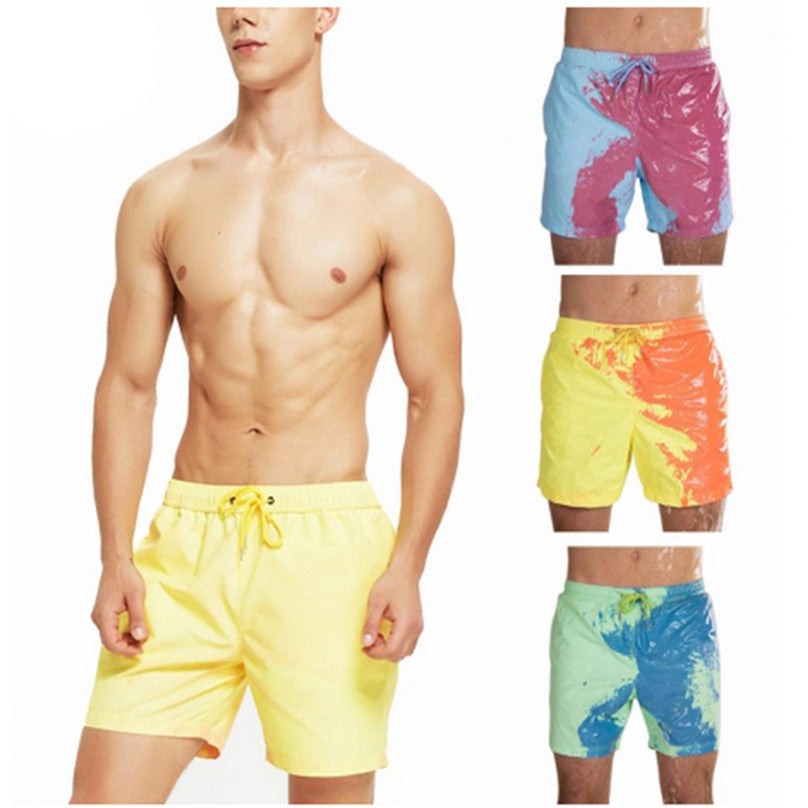 Men's Magical Color Change Beach Shorts