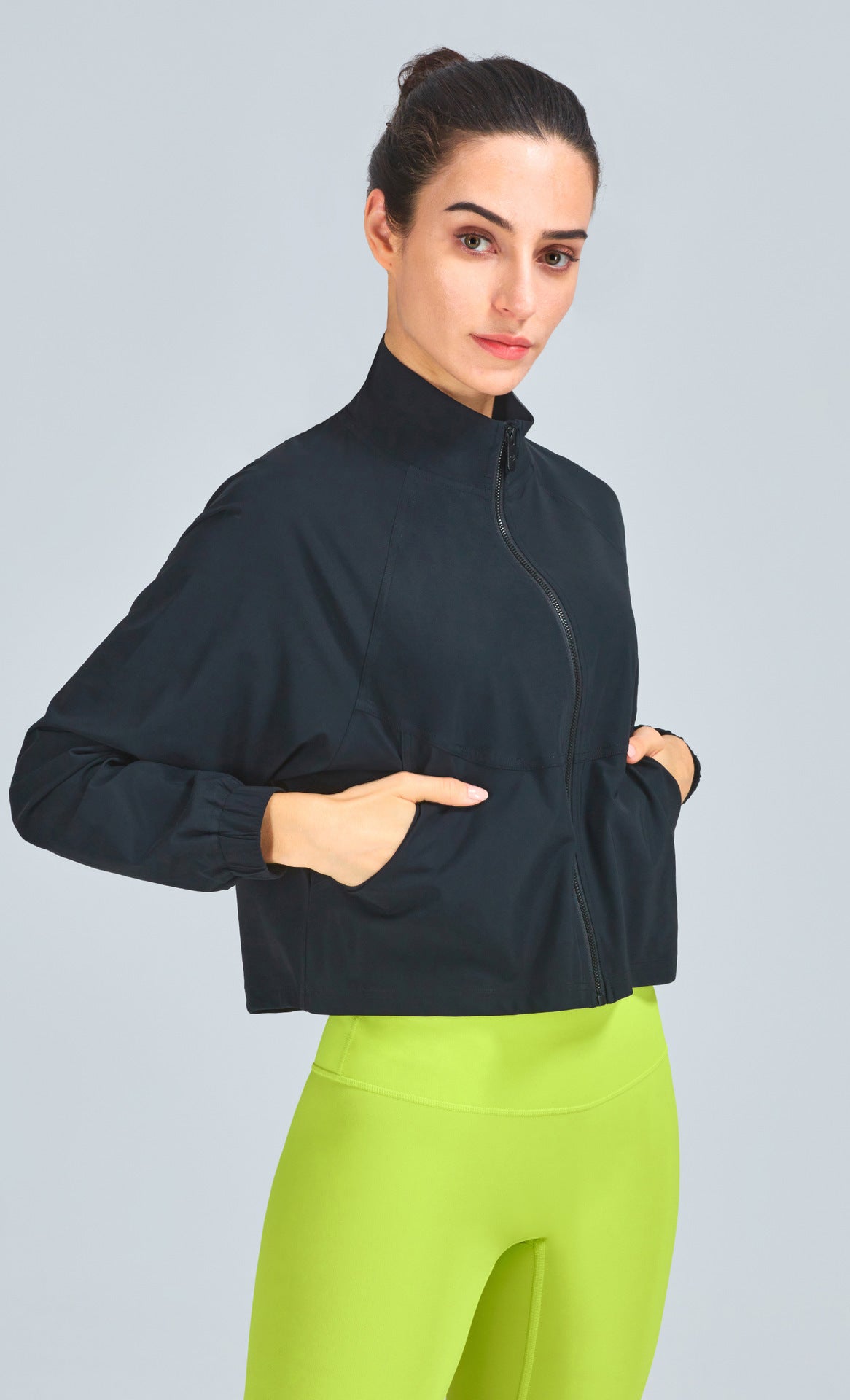 Women's casual long-sleeved workout jacket