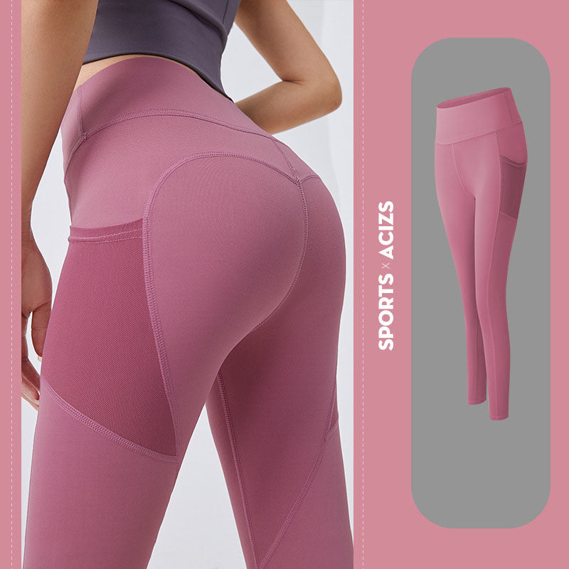 Women's Sculpting Yoga Pants With Side Pockets