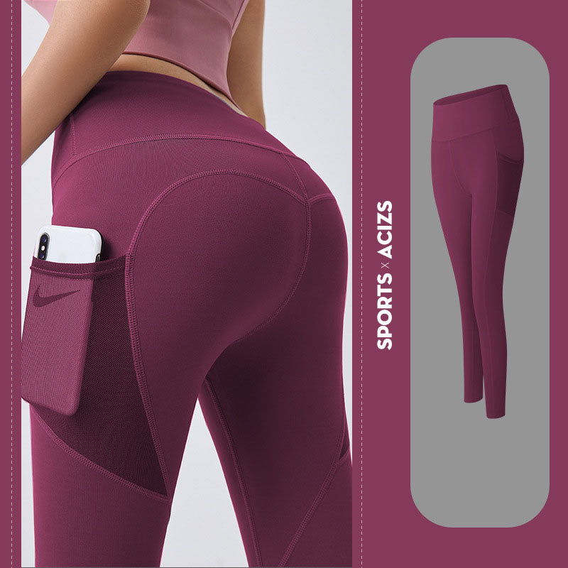 Women's Sculpting Yoga Pants With Side Pockets