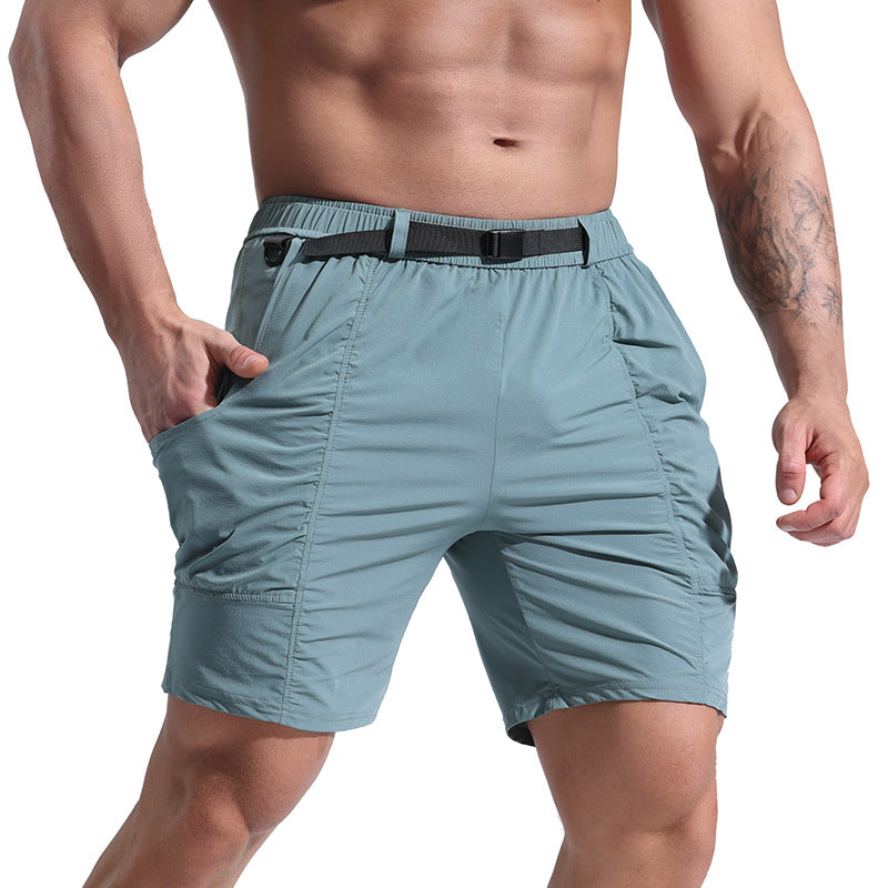 Men's Athletic Shorts With Pockets And Elastic Waistband