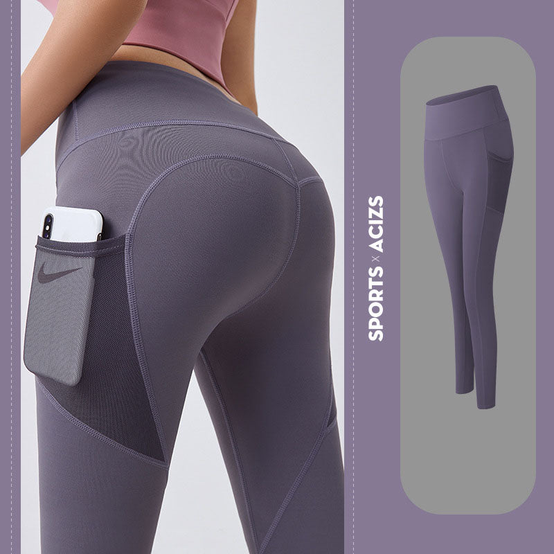 Women's Sculpting Yoga Pants With Side Pockets