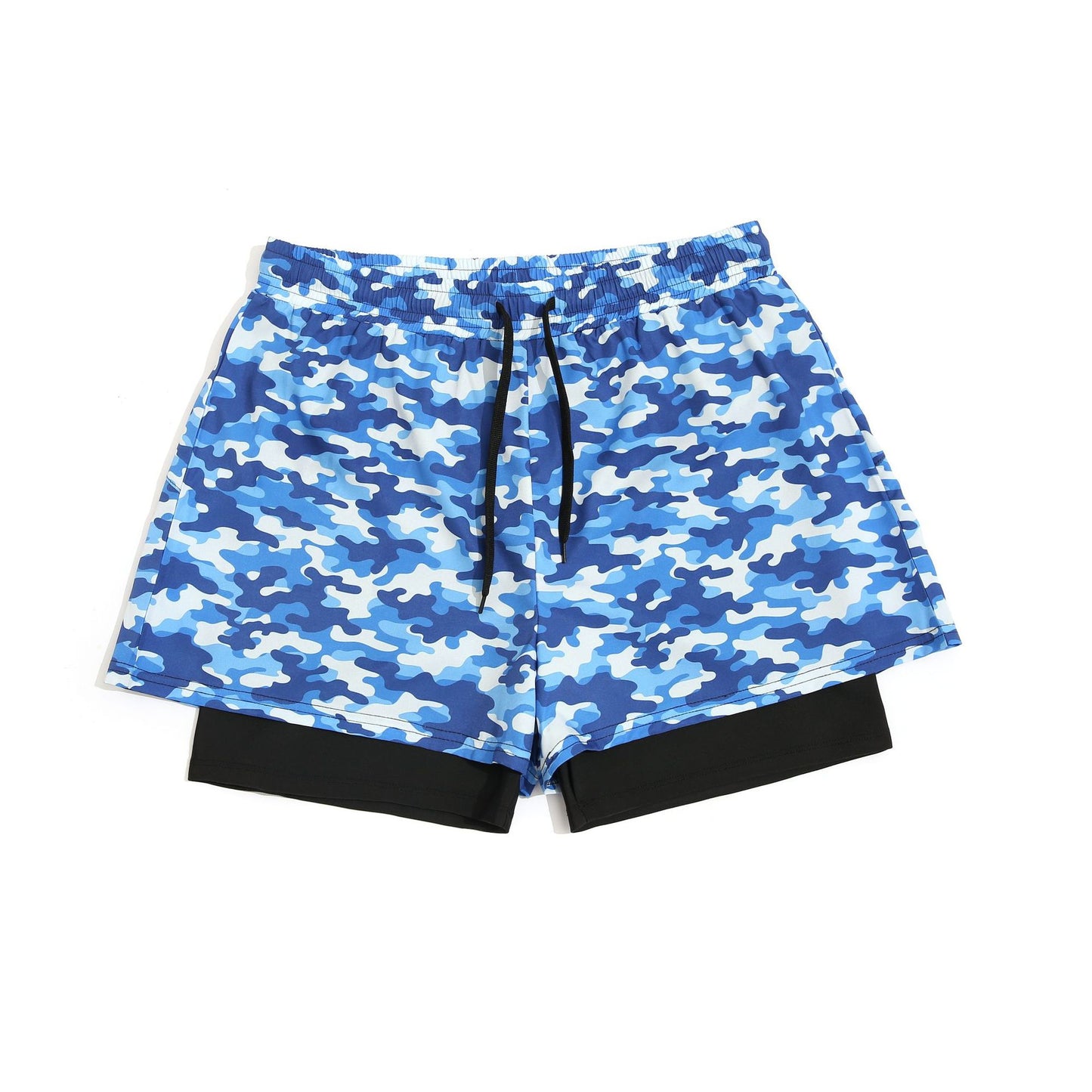 Men's Loose Double Layer Swimming Trunks