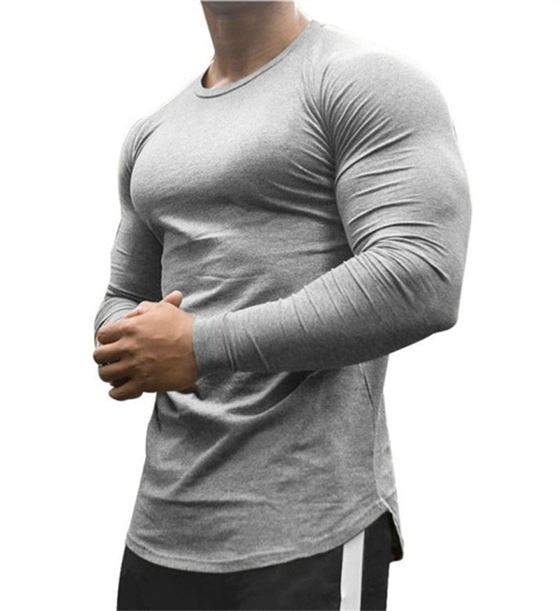 Men's Long Sleeve Quick-Dry Workout Performace Shirt