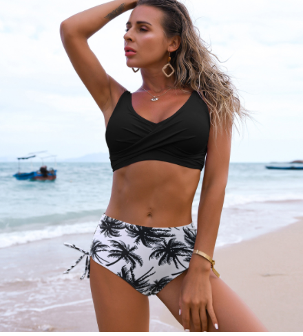 Women's Twist Bikini High Waist Swimsuit Summer Beach Clothes