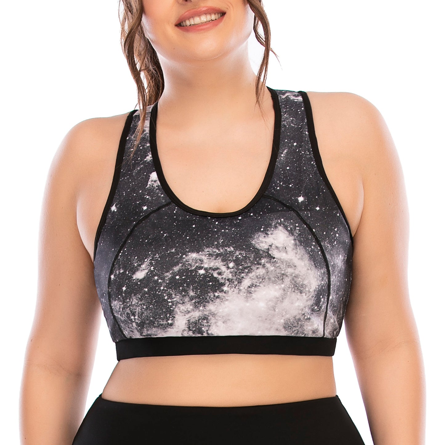 Women's Plus Size Yoga Sports Set With Matching Sports Top