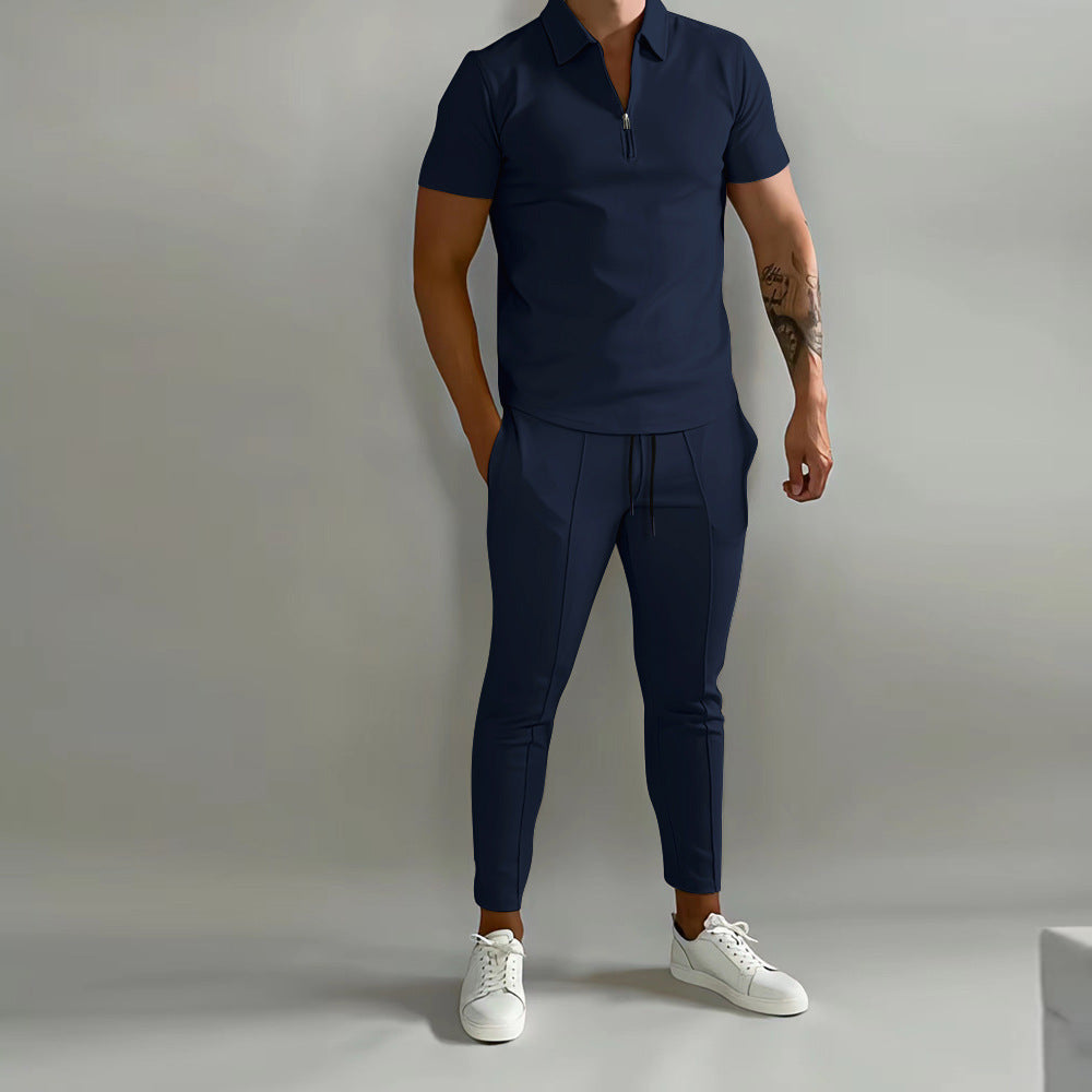 Men's Summer Popular Slim Casual Sports Suit