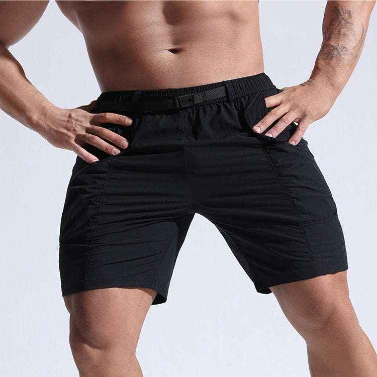 Men's Athletic Shorts With Pockets And Elastic Waistband