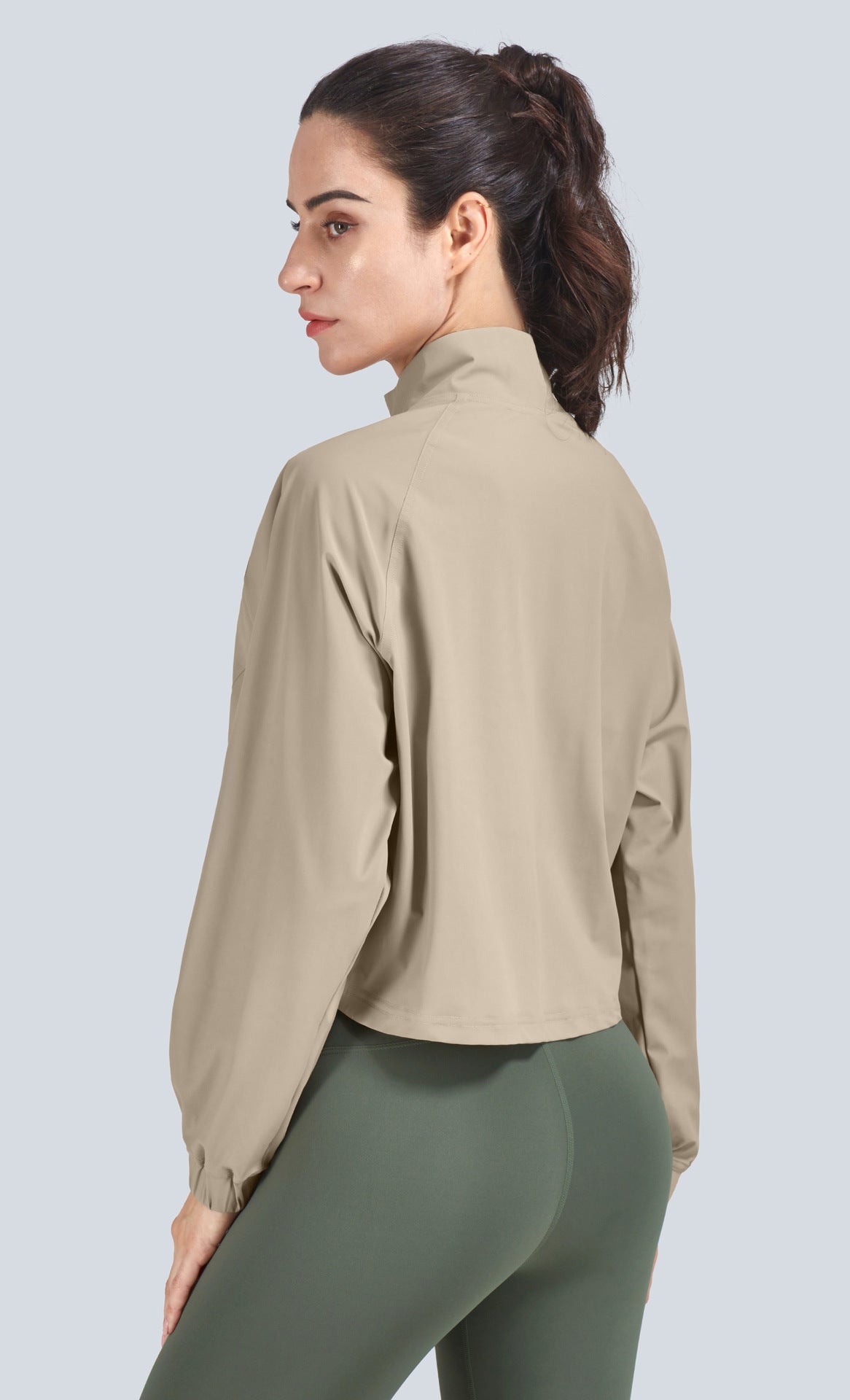 Women's casual long-sleeved workout jacket