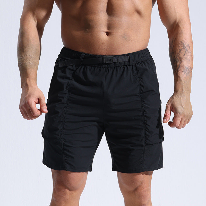 Men's Athletic Shorts With Pockets And Elastic Waistband