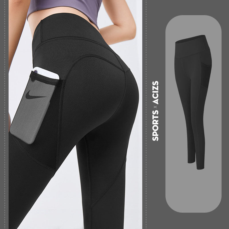 Women's Sculpting Yoga Pants With Side Pockets