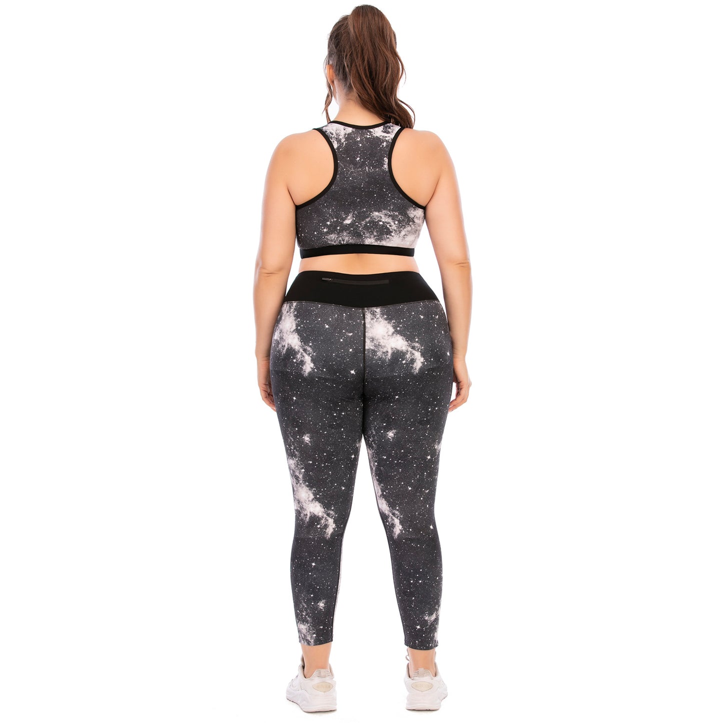 Women's Plus Size Yoga Sports Set With Matching Sports Top