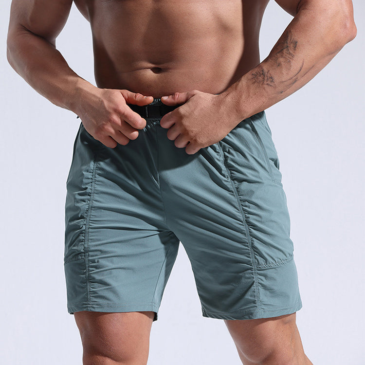 Men's Athletic Shorts With Pockets And Elastic Waistband