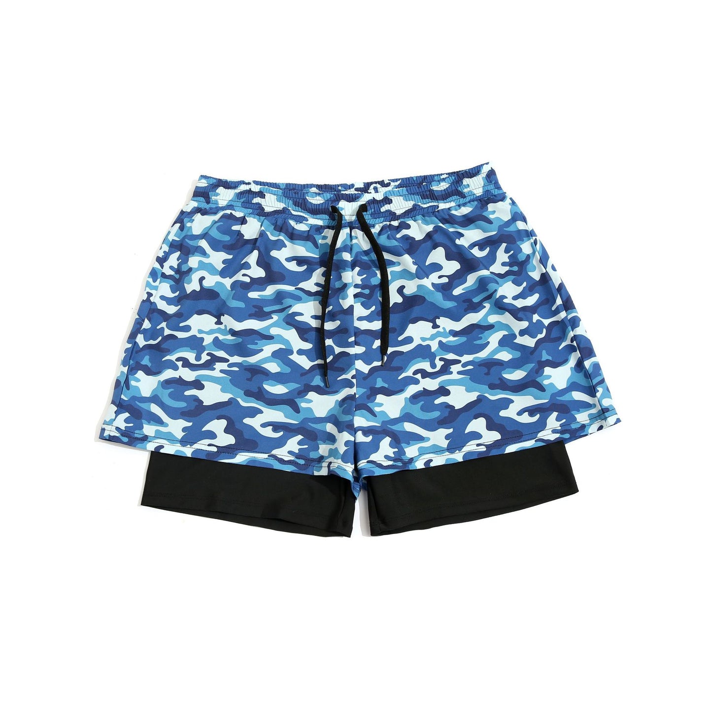 Men's Loose Double Layer Swimming Trunks