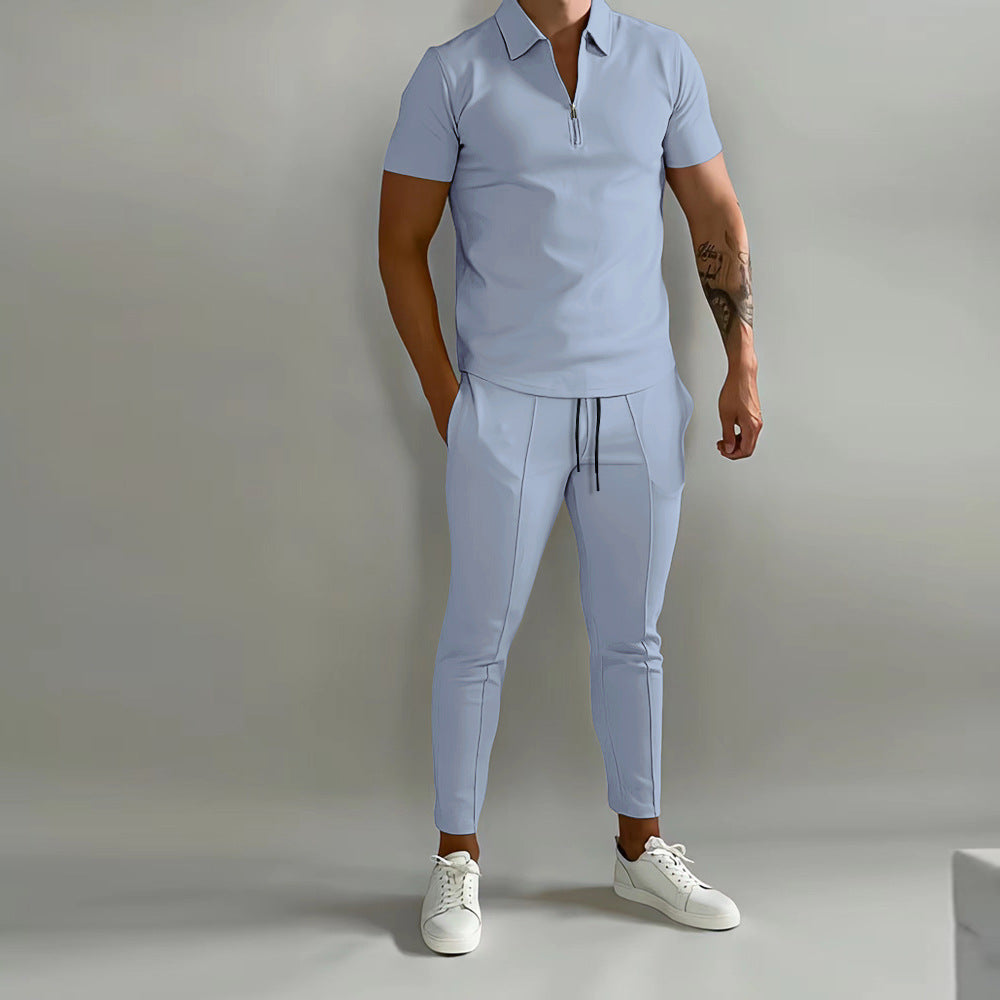 Men's Summer Popular Slim Casual Sports Suit