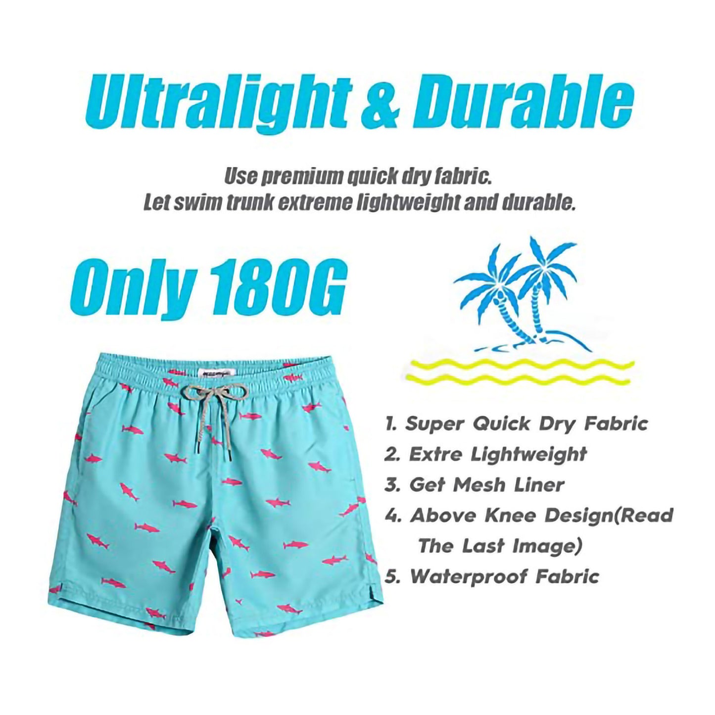 Men's Casual Swimwear Beach Shorts