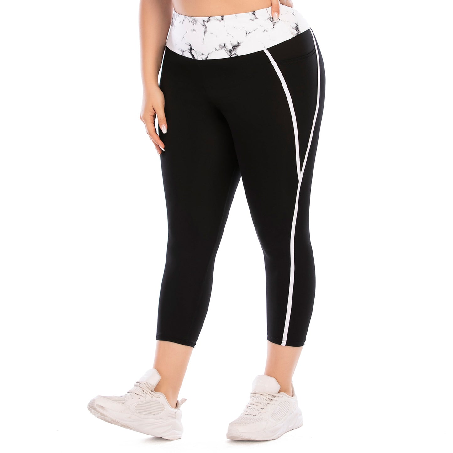 Women's Plus Size Yoga Sports Suit With Matching Sports Top