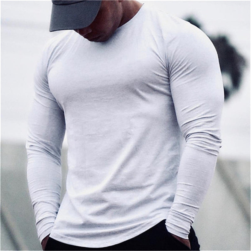 Men's Long Sleeve Quick-Dry Workout Performace Shirt