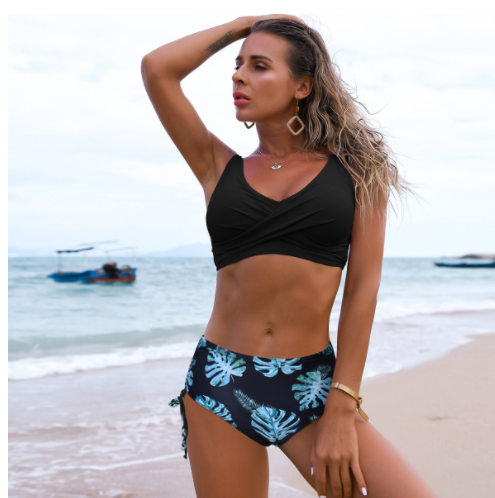 Women's Twist Bikini High Waist Swimsuit Summer Beach Clothes