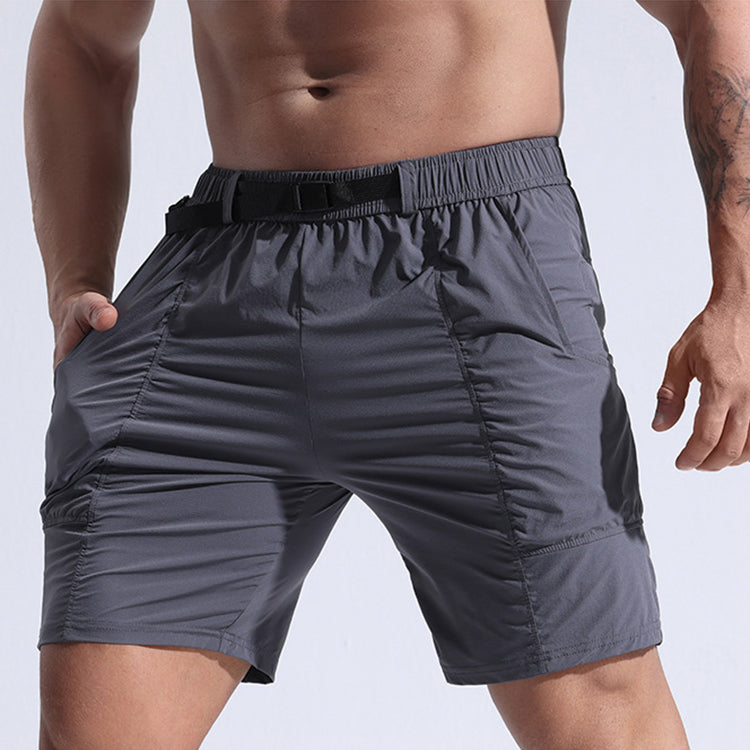 Men's Athletic Shorts With Pockets And Elastic Waistband