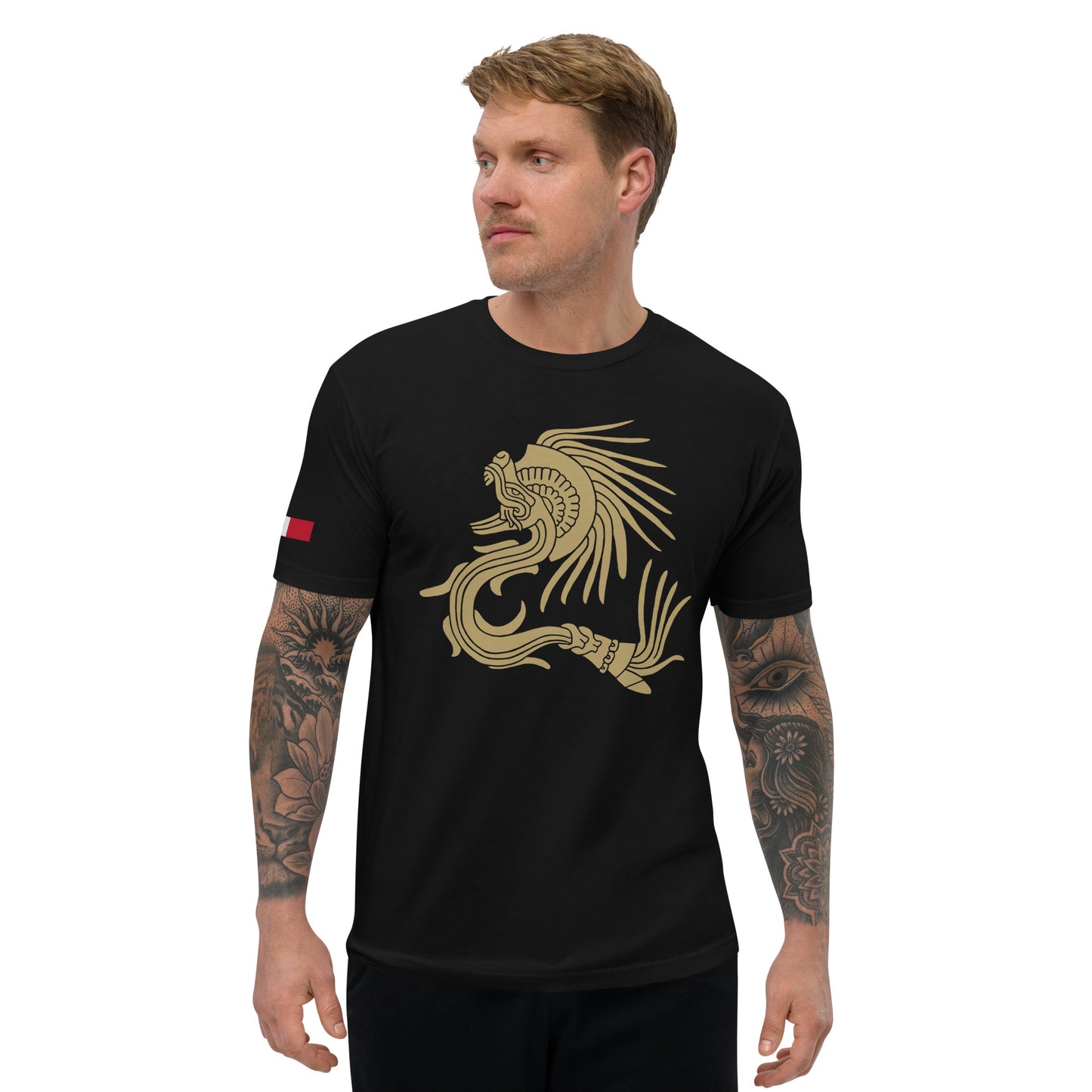 Ancient Feathered Serpent Fitted T-shirt