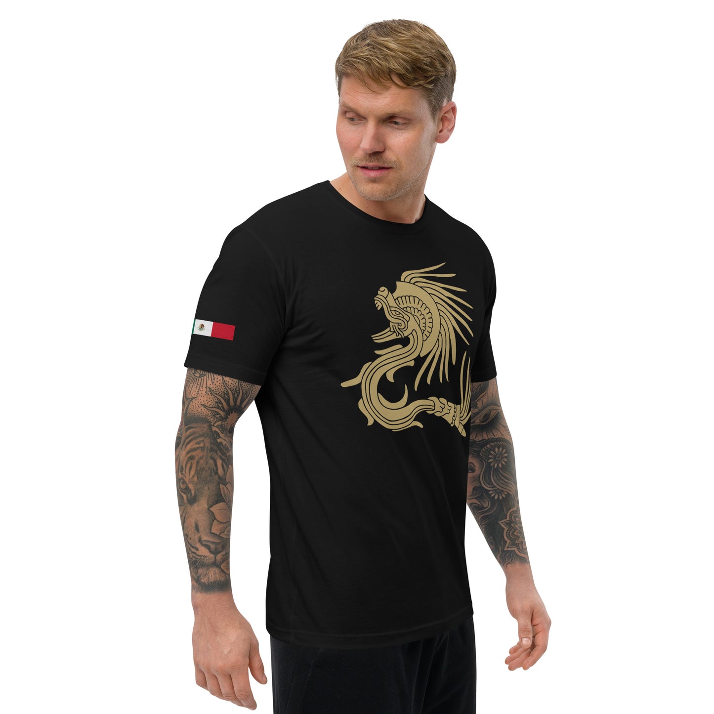 Ancient Feathered Serpent Fitted T-shirt