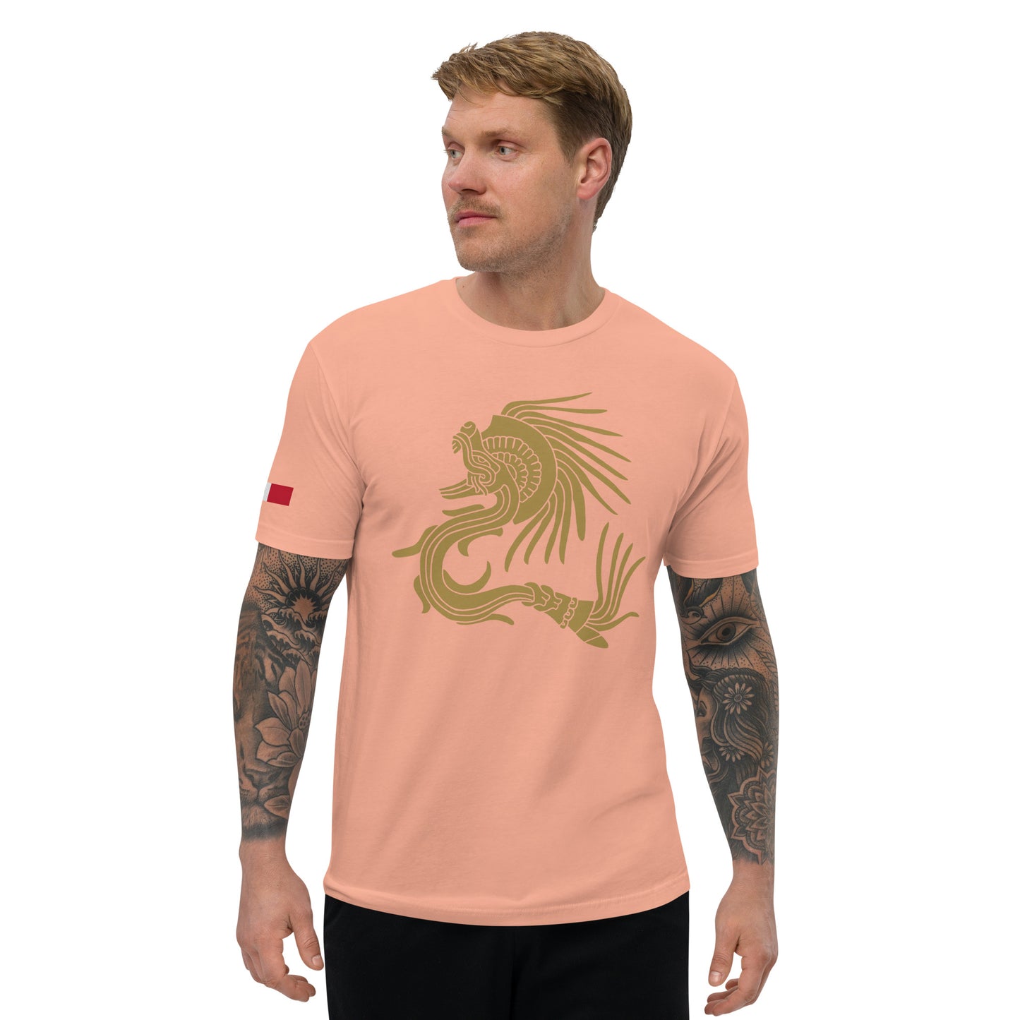 Ancient Feathered Serpent Fitted T-shirt