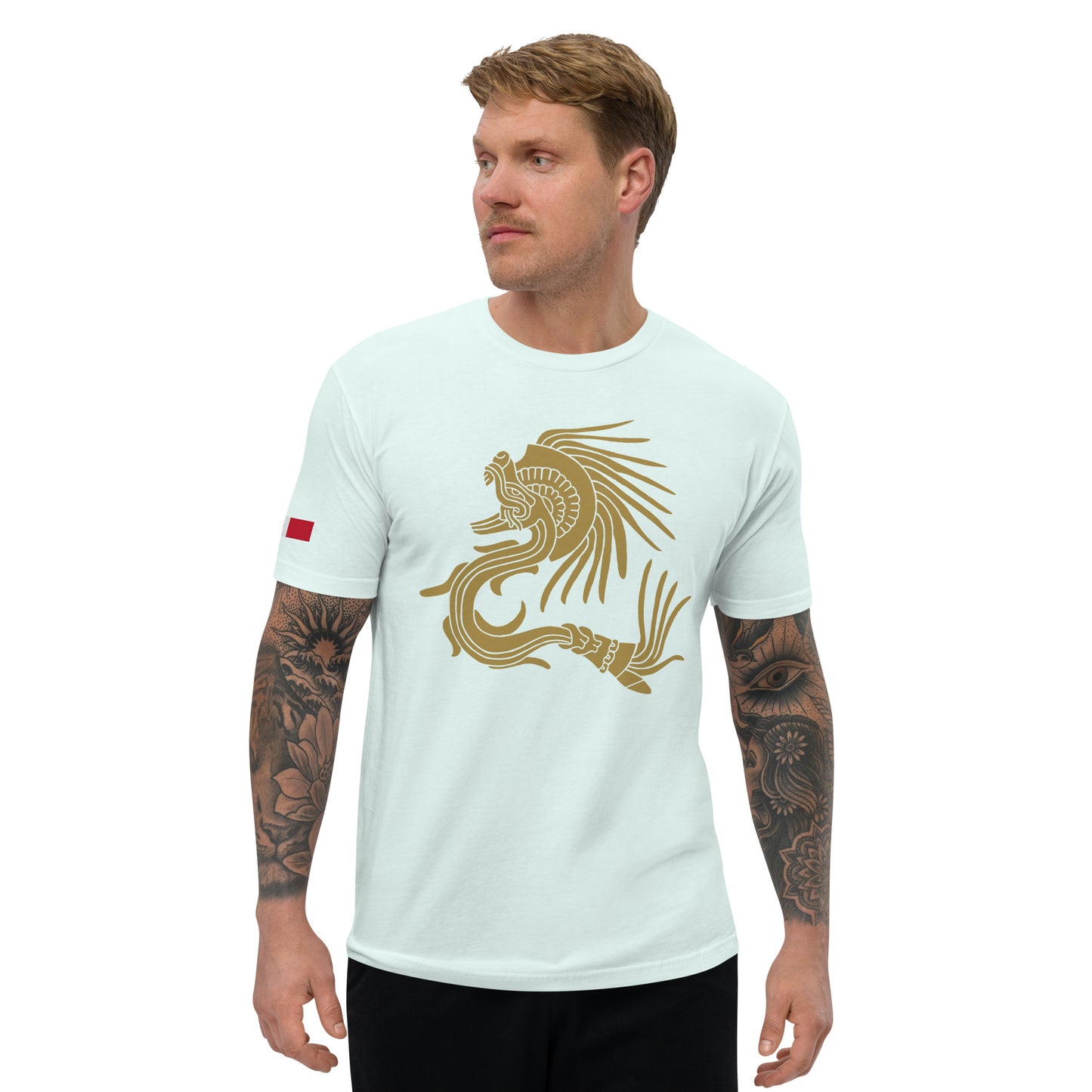 Ancient Feathered Serpent Fitted T-shirt