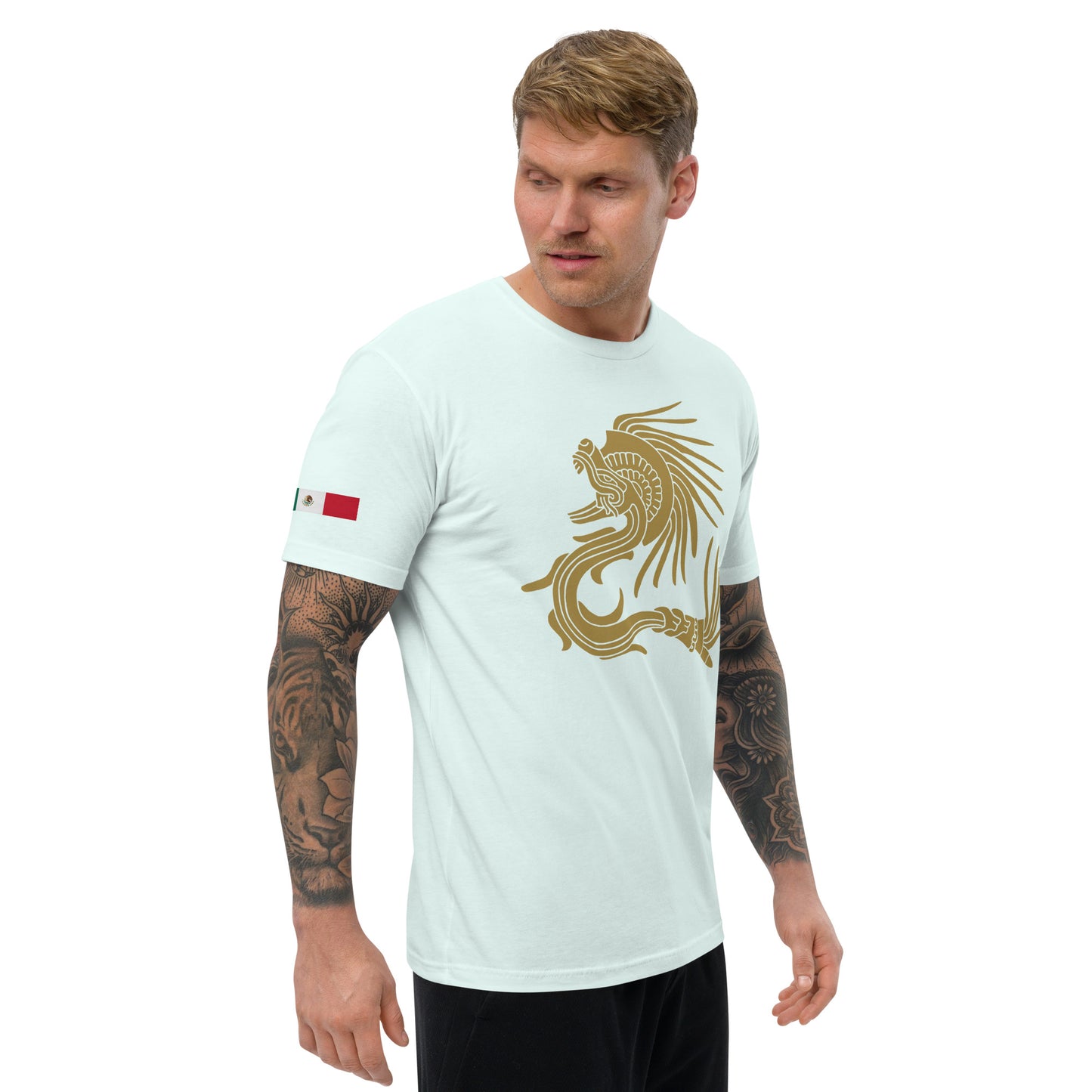 Ancient Feathered Serpent Fitted T-shirt