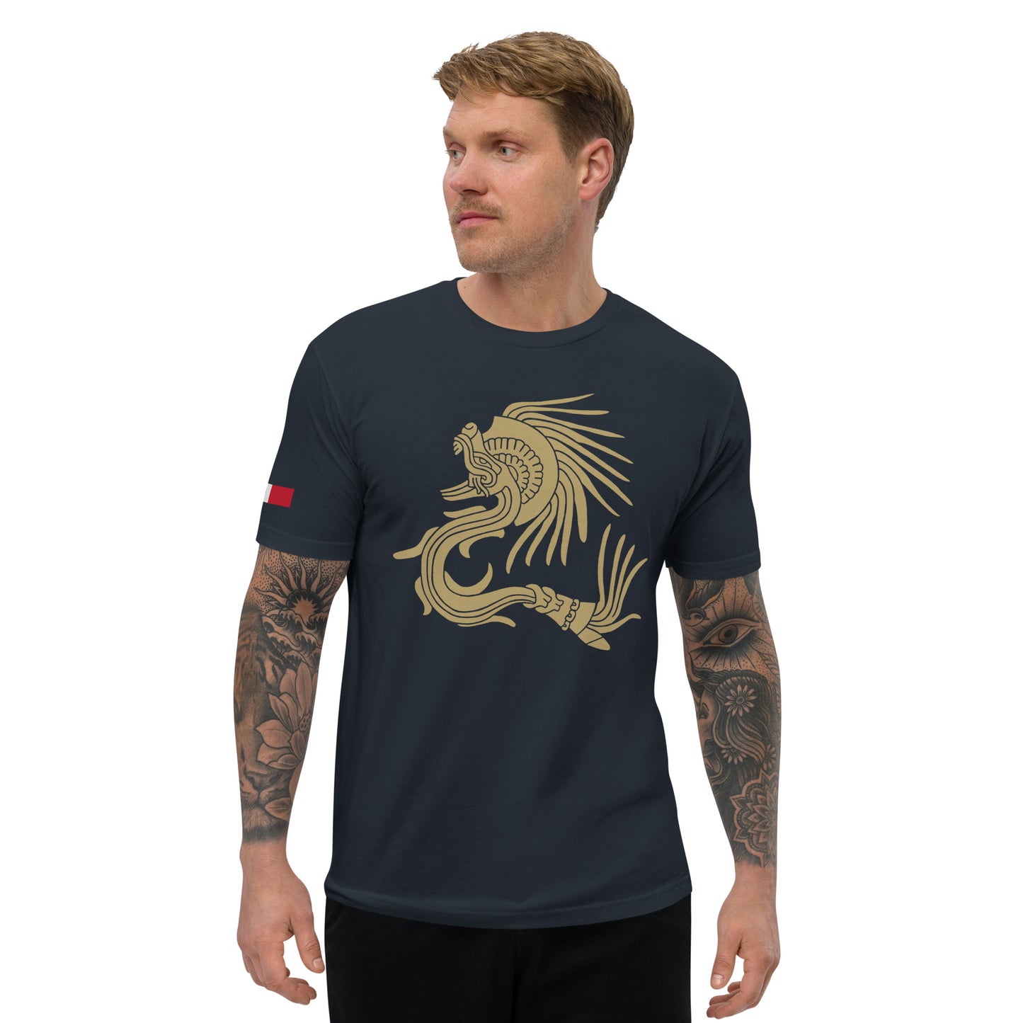 Ancient Feathered Serpent Fitted T-shirt