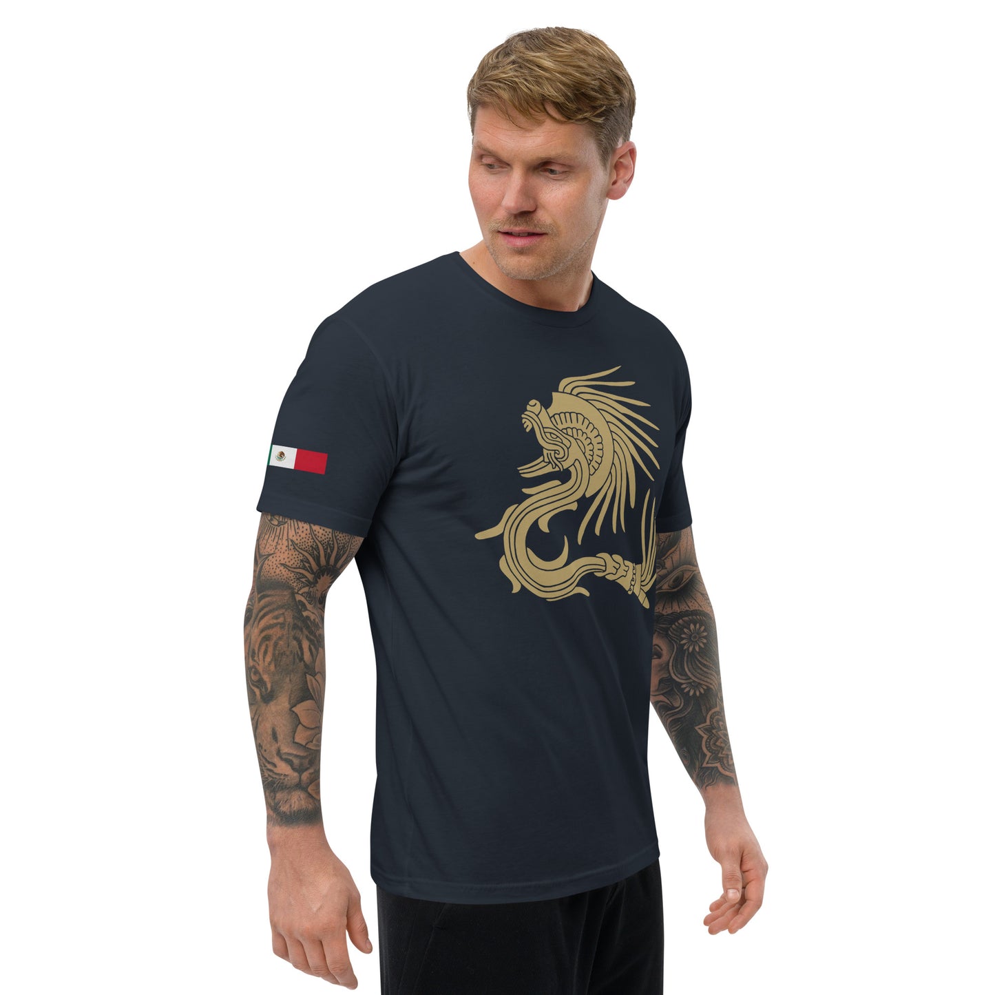 Ancient Feathered Serpent Fitted T-shirt